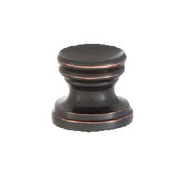 Image of B&P Lamp Cup Shaped Design, Base Only Finial, Oiled Bronze Finish