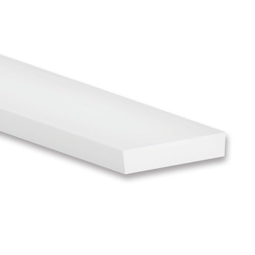 INNOVATE Profilo alluminio per strisce LED Calpestabile 2M (1 x 1,7 x 200 cm) Luci da esterno Profilo striscia LED incasso Profilati alluminio Luce da terra garage Luci per pavimento (Cover 2M)