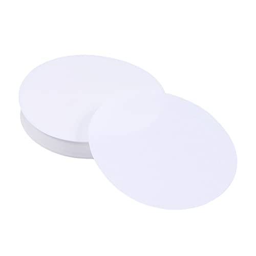 Healvian 4 Boxes of 9cm Qualitative Filter Paper for Lab Filters Chemistry Filter Paper Medium Flow Rate White School Laboratory Use