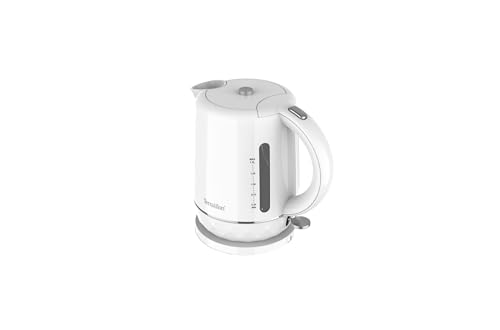TERRAILLON -DIAMANT BLANC, Bouilloire Electrique 1,5L, 2200W, Base pivotante 360°, Arrêt Automatique et bouton rétroéclairé, Indicateur de niveau d'eau,...