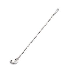 Sanho Sangyo YUKIWA Q-03302180 Bar Spoon, Silver, 9.3 inches (23.5 cm), Teardrop