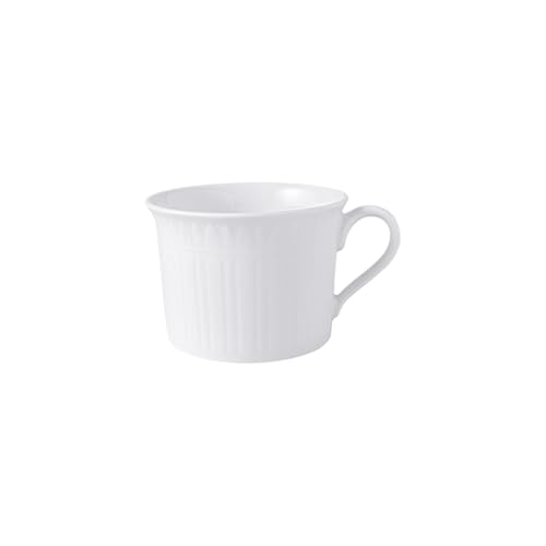 Taza para desayuno Villeroy & Boch Cellini porcelana blanca miniatura 1