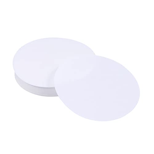 STOBAZA 200pcs Qualitative Filter Paper Laboratory Medium Filter Circle Grade Scientific Plus Unbleached Separating Lab Paper Qualitative Paper Chemistry Experimental Lab Filter White