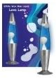 Retro 16" illumini Blue/Clear Lava Lamp