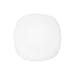 Piatto dessert Parma, in vetro temperato, da 20 cm bianco