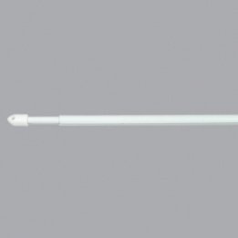 Lot de 2 tringles extensibles rondes (L60 cm) Blanc