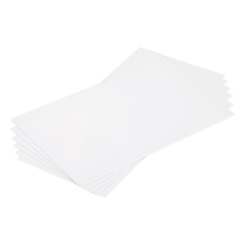 MECCANIXITY ABS Plastic Sheet 7 Inch x 4 Inch x 0.04 Inch ABS Styrene Sheets for Building Model DIY Crafts Panel White 6 Pcs