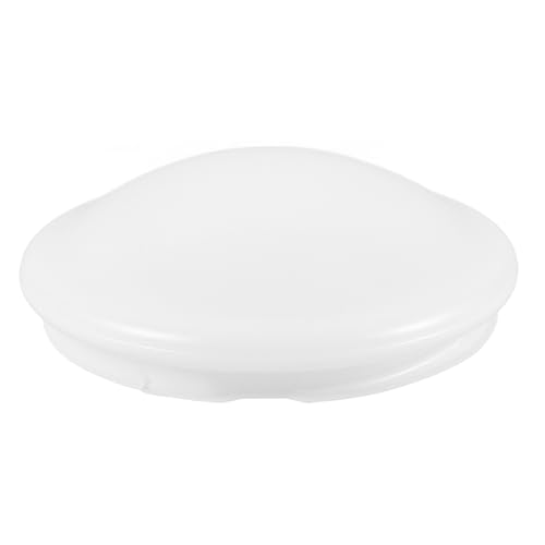 Image of BESPORTBLE Clip on Ceiling Light Cover Replacement, 7.8in Diameter Round Ceiling Fixture Shade Plastic Mushroom Light Shade for Bedroom Kitchen Bathroom DIY Lamp Shield