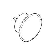 カーテンレール トーソー ウッディ28 キャップC(ダークマホガニー)