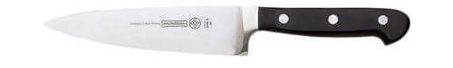 Mundial 5100 Series Black Cooking Knife, 6-Inch Chef's Knife with Polycarbonate Handle - Ideal Knife for Meat and Vegetables, Large Scale Cutting Tasks, Fully Forged Carbon Stainless Steel