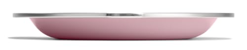 Hydro Flask Stainless Steel Kids Plate- Dishwasher Safe, Stackable, Dinner Plate in Blossom Pink