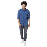 Image of Spykar Men's Regular Fit N /A Full Sleeve Striped Casual Shirts