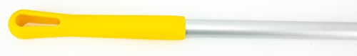 Image of SPARTA Adjustable Aluminum Broomstick, 48 inch Mop and Broom Handle Replacement with Color-Coded System for Environments with Harsh Cleaning Agents, Aluminum, 48 Inches, Yellow