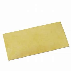 Pure Brass Plate for Making 10 Liter Structured Water (3.5 X 8 inches - 0.5mm) Brass sheet with round corners