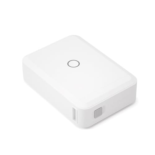 QUXVUIS Impresora térmica inalámbrica sin Tinta 1200mAh Rollo de Papel Adhesivo de Mano Mini Bolsillo Precio Datos Fabricante Oficina impresión