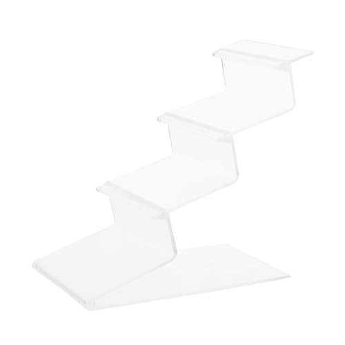 VICASKY Transparent Ladder Shape Rack Multi Handbag Display Organizer for Purse Glasses Jewelry Storage Stand Elegant Desktop Decoration for Home Retail Use