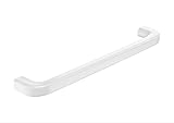 ROCA-A3870ZH000, Toallero de Lavabo de cerámica, Onda, 600mmx95mm, Color Blanco