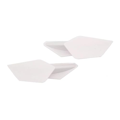 Ailettes de motocyclette universelles blanches pour spoiler latéral aérodynamique (2 pièces)