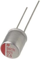 RS80J561MDNASQJT - Capacitor, FP-Cap, 560 µF, 6.3 V, S8 Series, Radial Can, 0.008 ohm, 5000 Hours @ 125°C (10 Pieces)