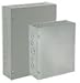 Hoffman ASE24X18X4NK Pull Box, Screw Cover, Steel, 24" x 18" x 4", Gray