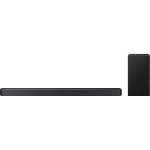 Image of Samsung HW-Q600F 3.1.2ch Soundbar and Subwoofer (2025) Q-Symphony Bundle with SWA-9250S Wireless Rear Speaker Kit, Tech Smart USA Premiere Movies Streaming and 2X 4K HDMI Cable