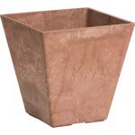 Novelty Manufacturing 243547 10 in. Square Ella Planter44; Rust