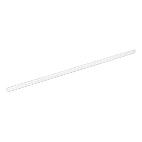 uxcell Clear Rigid Acrylic Pipe, 10mm(0.39") ID x 12mm(0.47") OD 20" Round Polycarbonate Tube Plastic Tubing for Plumbing, Lighting, Aquarium, DIY Projects