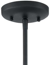 Miniatura 6 de George Kovacs P351-618 Alluria 1 lámpara colgante, 75 vatios en total, negro desgastado con oro otoñal