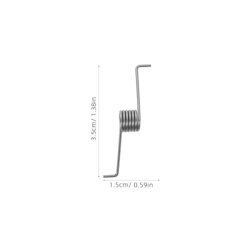 Abaodam 10 Stück Mülleimer Torsionsfeder Edelstahl: Schenkelfeder Ersatzfeder Deckel, Drehfeder Abfalleimer Fußpedal Öffnungsmechanismus Mülltonne Metallfeder