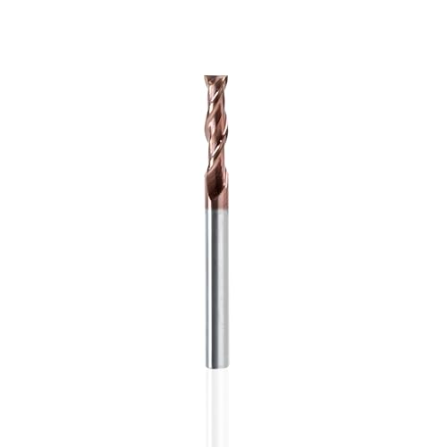 Image of NZ 2 Flute 1 /8 inch Square End Mill TiSiN-Coated Carbide for Hardened Stainless Alloy Steel Titanium Cast Iron