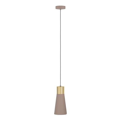 Lámpara colgante Losalomas en moca y latón con casquillo GU10 3