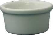 2-1/2 Oz. Chinaware Ramekins - 1-1/2" Tall x 2-7/8" Dia. - European White - International Tableware - RAM-25-EW