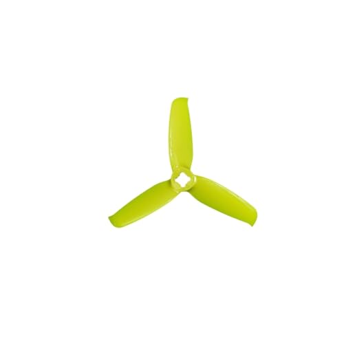 Hélices 3052 à 3 pales en PC jaune pour drone de course FPV en lot de 4 paires