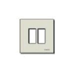  Vimar Serie 8.000 – Placca 2 Modulo alluminio pressione Serie 8000 Oro