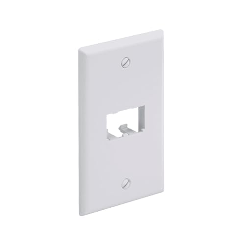 Panduit CFP2WH 1-Gang 2-Port Faceplate, White
