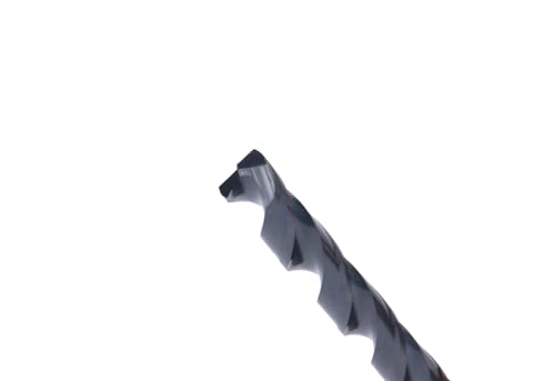 Image of Century Drill & Tool 24118 Pro Grade Black Oxide Drill Bit, 9 /32 inch, Pro | Straight shank, 4-1 /4 inch overall length, 135 point, cuts steel, wood & plastic, 135 split point