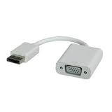 NILOX DisplayPort VGA DisplayPort – VGA m/f Blanc – (câble Adaptateur DisplayPort, VGA, mâle/Femelle, Blanc)
