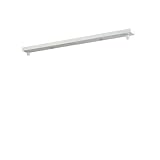 AstrizLamp 2 Fori Rosone Lampadario 40cm Rettangolare Rosetta da Soffitto Bianco, Ferro 2 Vie Coprifilo per lampadario Fissaggio a soffitto con accessorio per plafoniere, lampade a sospensione