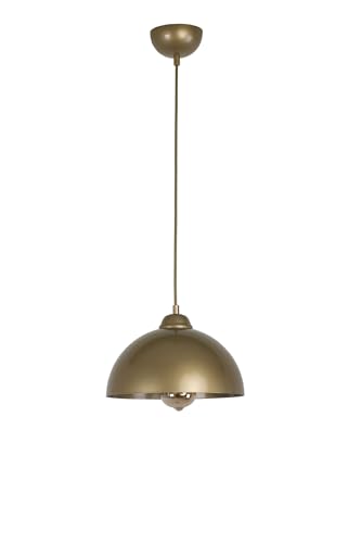 Chandelier métal antique E27 suspension réglable luminaire salon 25cm