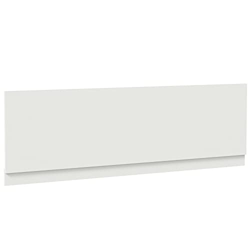 Aurora® Modern 1800mm Front Side MDF Bath Panel 18mm Wooden Panels for Bathroom Baths Soaking Tubs, Adjustable Plinth, Easy to Cut, White Gloss