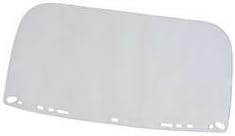 Bullard 840M Clear, Flat, Multi-Fit Acetate Visor for use with Bullard Face Protection Brackets, 8" x 15" x 0.040"