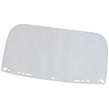 Bullard 840M Clear, Flat, Multi-Fit Acetate Visor for use with Bullard Face Protection Brackets, 8" x 15" x 0.040"