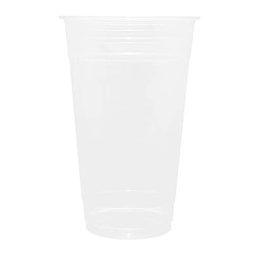 Karat [600 ct] 24oz Plastic Cups, Clear Disposable Cold Cup for Iced Coffee, Smoothies, and More, 98mm (C-KC24)