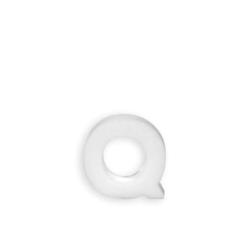 Lettre Q en Polystyrène 10cm