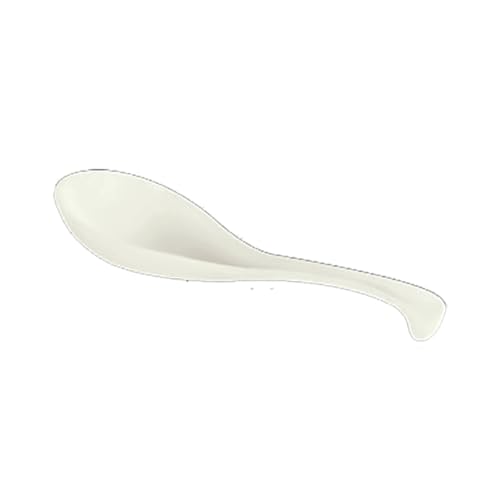 FSE 7000V Spoon, 1 oz., 6-3/8" L, Solid, Break-Resistant, Dishwasher Safe, Melamine, Ivory, Pack of 12