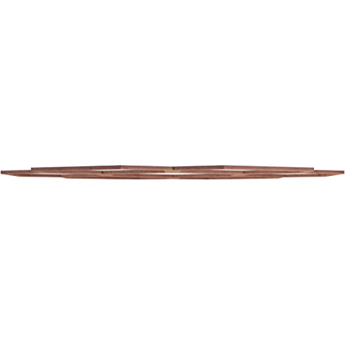 Image of Ekena Millwork 26 inchOD x 9 1 /8 inchID x 3 /8 inchT Florin Wood Fretwork Pierced Ceiling Medallion, Walnut