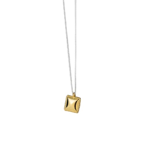 Collier géométrique en Argent Sterling S925 facetté bijou d'exception