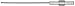 Xcelite 9964BK Bristol 6-Flute Mutile Spline Screwdriver Blade, 0.072" Head, 4" Blade Length, 4" Overall Length