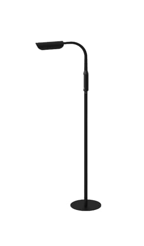 Aetee Led Floor Lamp For Bedroom Livingroom Office Bright Lighting 1Hour Timer 5-Level Color Temperature 5-Level Dimming Touch Control 1.5M Tall Modern Led Corner Lamp 12W Black #TOP3