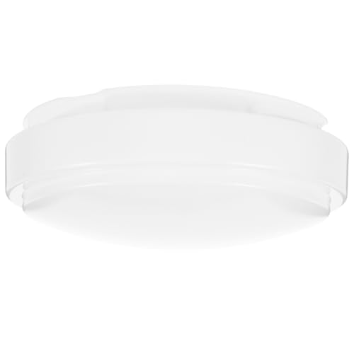 IWOWHERO Round Ceiling Lampshade 8.27 Inch Flush Mount Light Cover with Frosted Glass Shade for Kitchen Bathroom Bedroom Replacement
